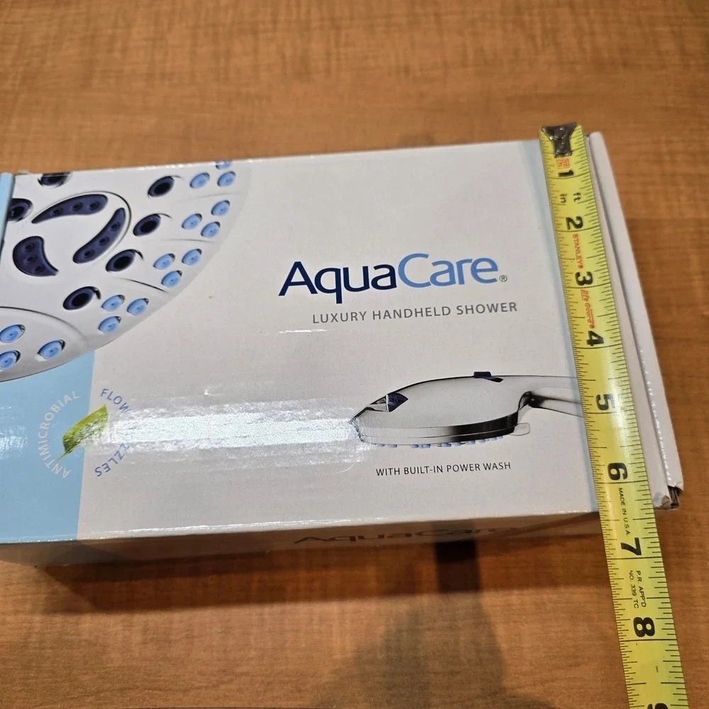 AquaCare Luxury Handheld Shower with Built-in Power Wash 8 Settings Seen on TV‎